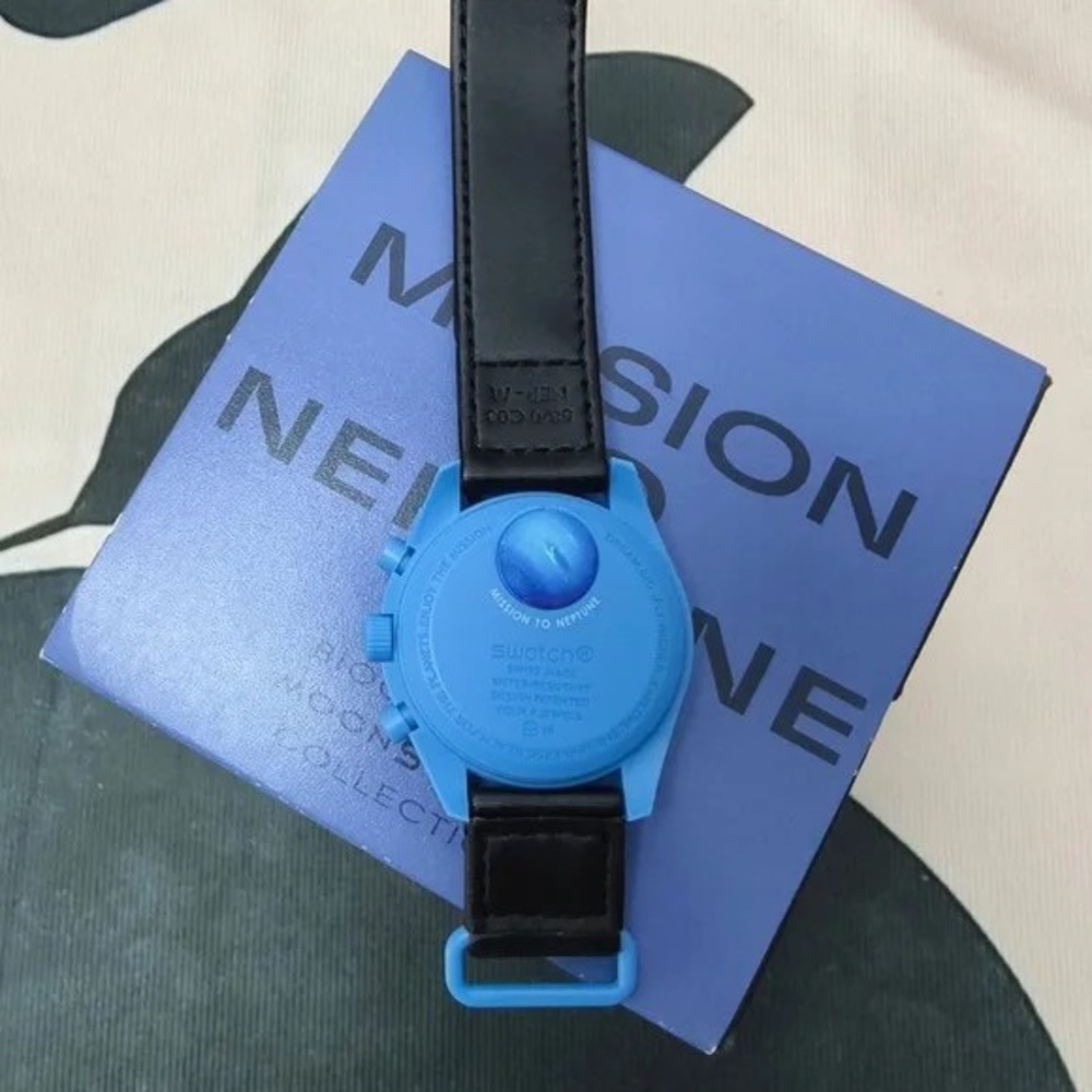 🍰Swatch x Omega MISSION TO THE Super Blue Moonphase Watch - Picture 4 of 5